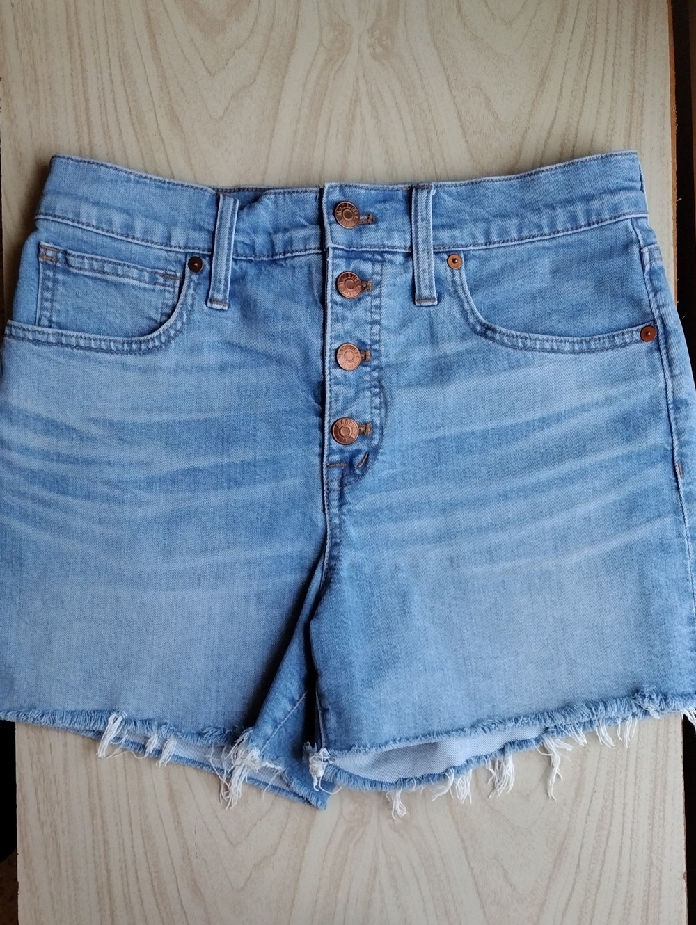 Madewell High Rise Denim Shorts Size 27